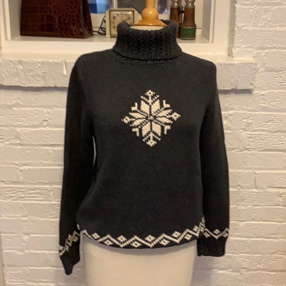 Ralph Lauren snowflake sweater - hand knit
